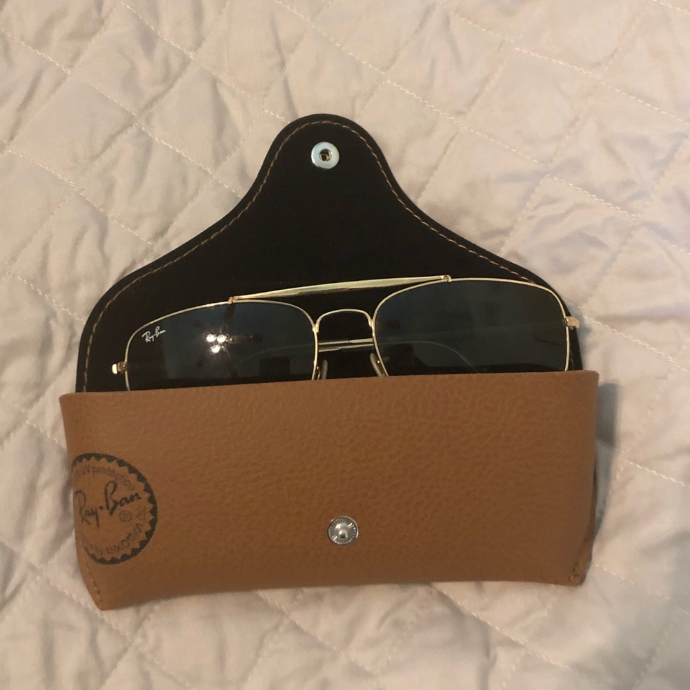 RayBan Gold Frame Sunglasses